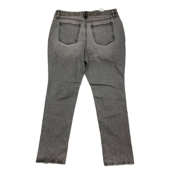 Good American Good Classic Side Slit Washed Out Black/Gray NWT Size15 Plus Size - Picture 9 of 9